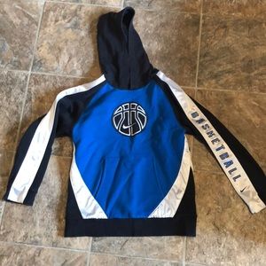 Nike basketball black/blue size M hoodie
